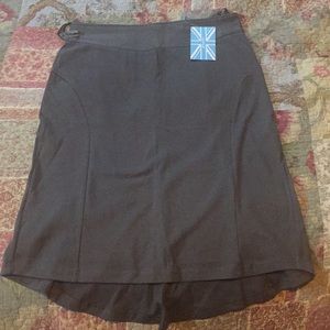 NWT Taupe grey hi-lo pencil skirt by Survival